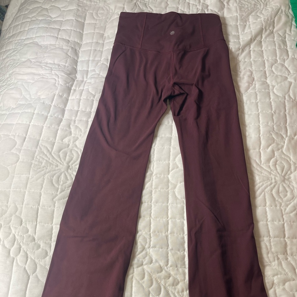 Athleta Salutation boot cut leggings in Cabernet - Picture 2 of 9
